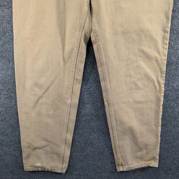 Lands End Direct Merchants Womens Jeans Tan Size 10 5 Pocket Belt Loops - Picture 7 of 12